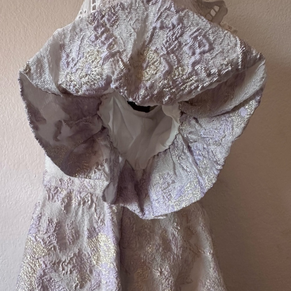 LeDIN x XioaLi Xiao Li Jacquard Floral Kawaii Purple and White dress- Size L - Picture 7 of 12
